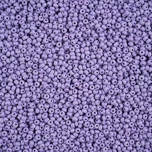 10-42135, Czech 22g PermaLux Dyed Chalk Lavender Matte