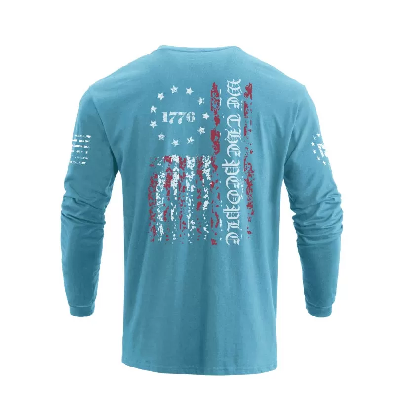 1776 USA FLAG GRAPHIC LONG SLEEVE T-SHIRT