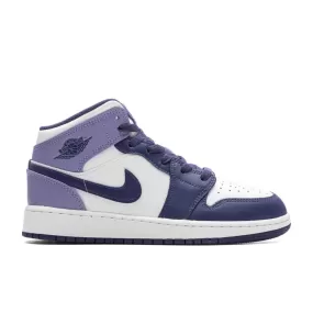 Air Jordan 1 Mid (GS) - Sky J Purple/Sky J Purple/White