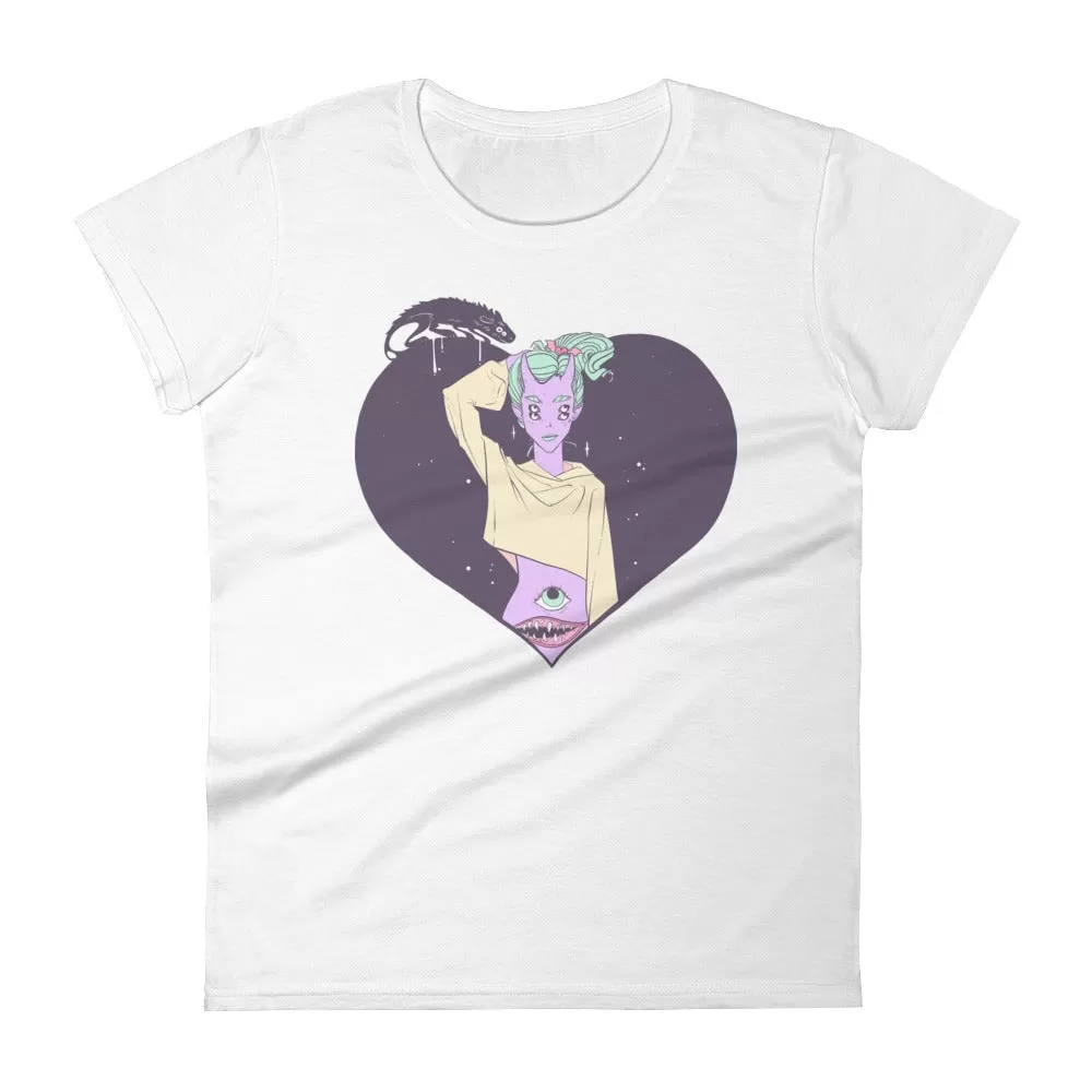 Alien Girl, Ladies T-Shirt