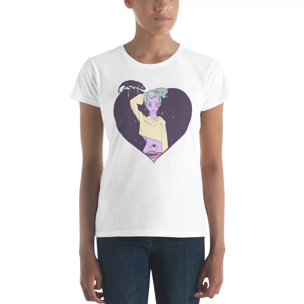 Alien Girl, Ladies T-Shirt