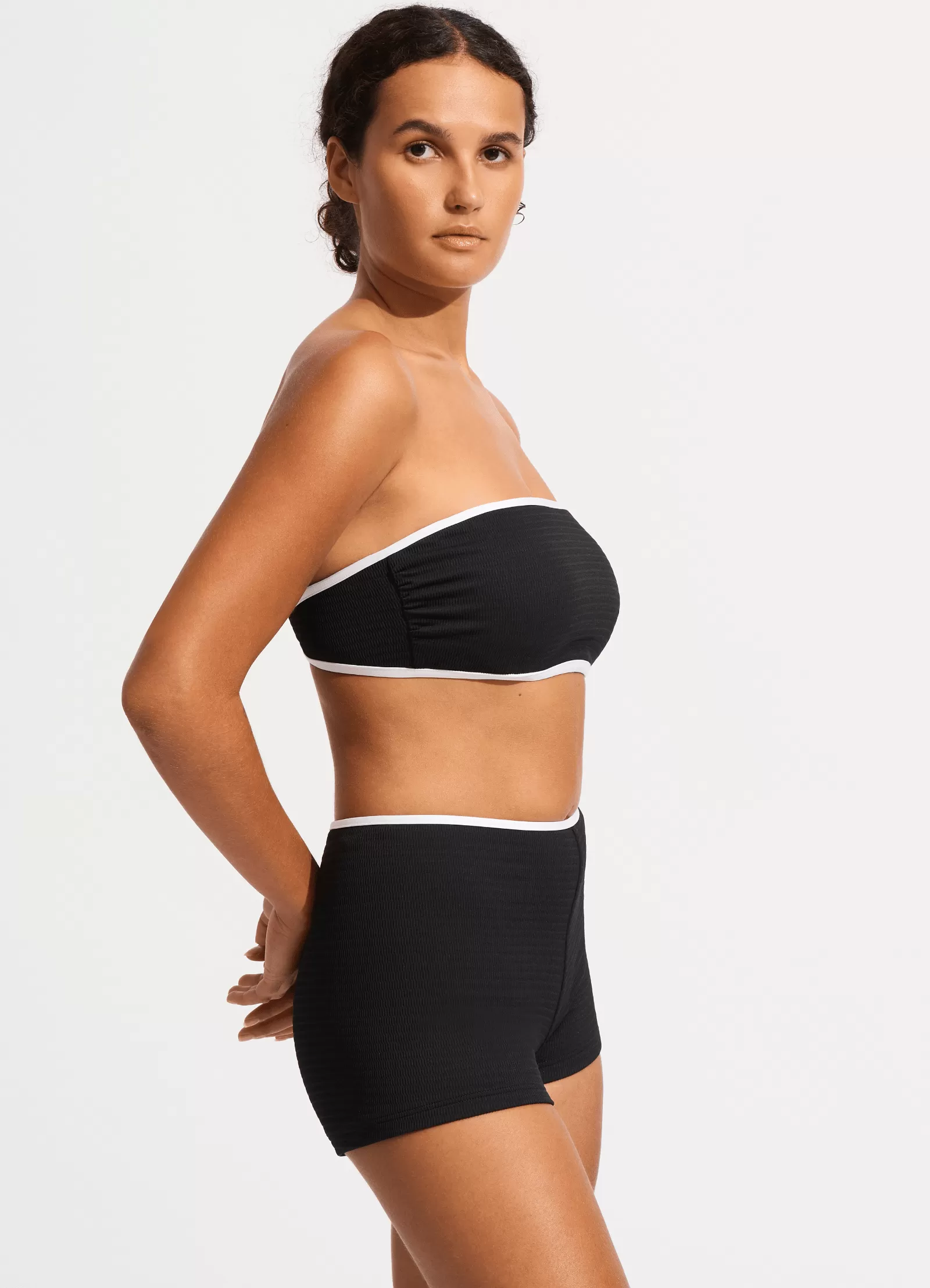 Beach Bound Boyleg Bikini Bottom - Black