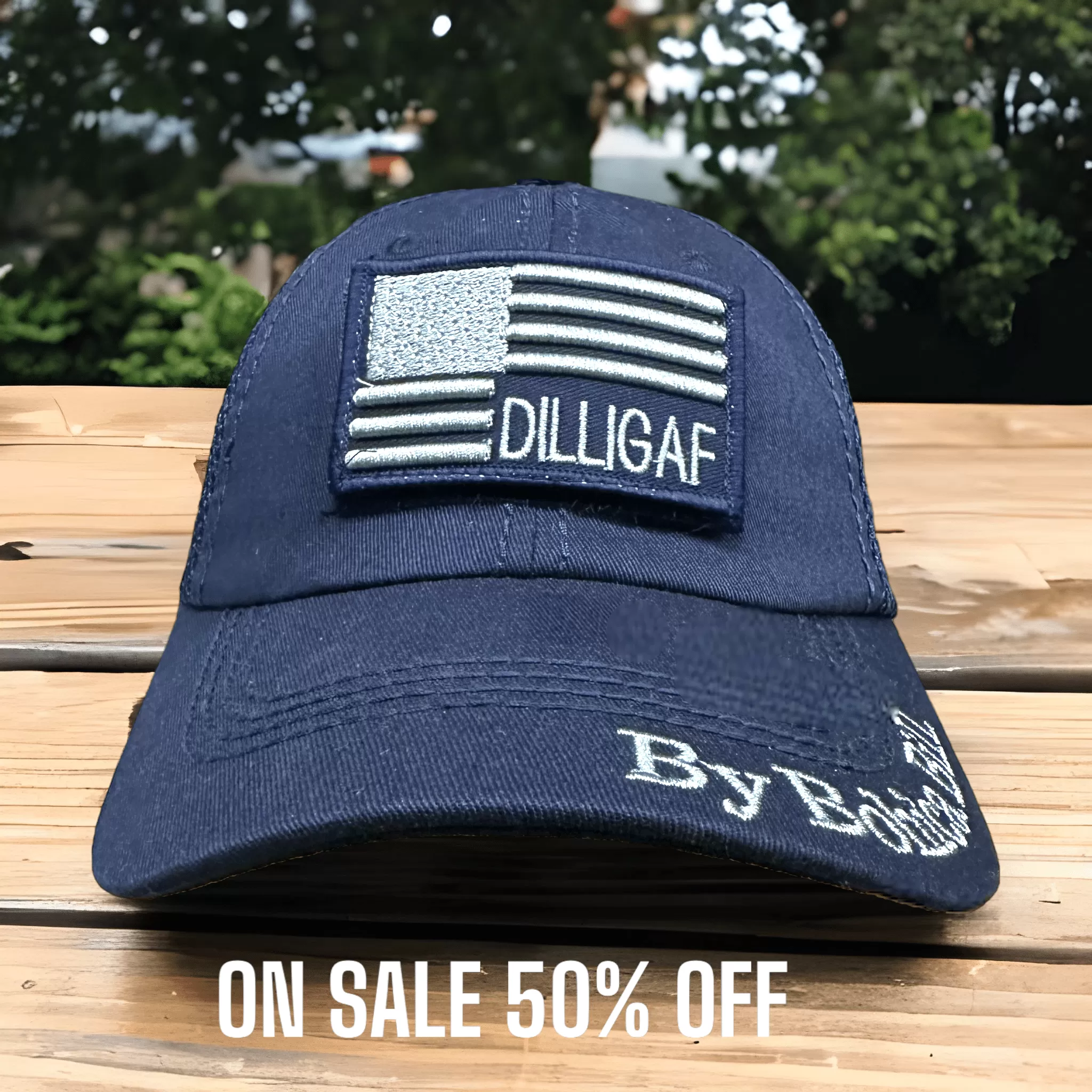 Blue USA Mesh Dilligaf Hat