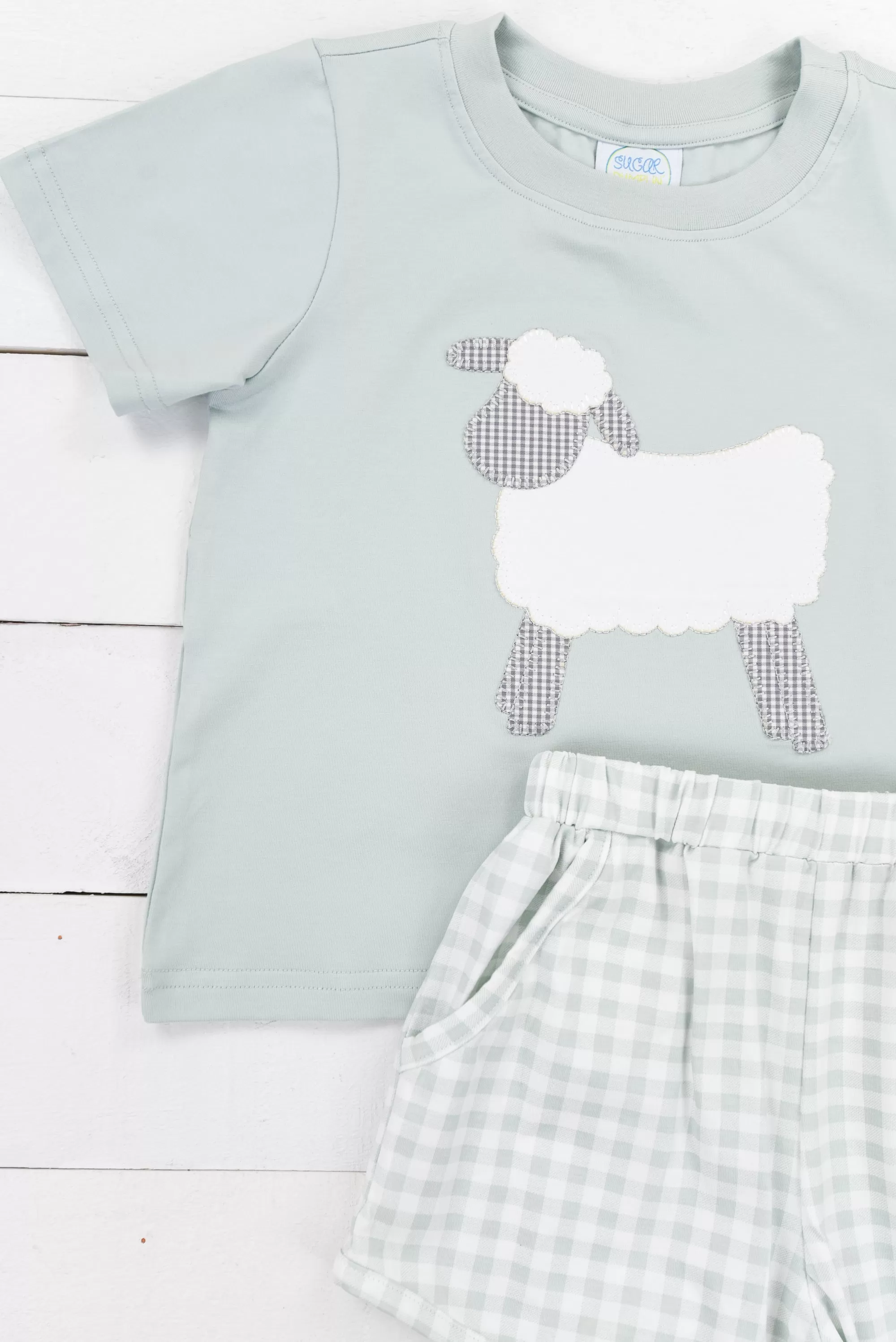 Boys Little Lamb Short Set