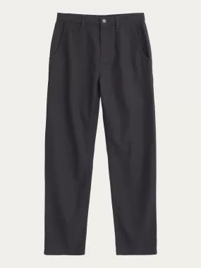 CALLA tapered canvas pant - Black Jet