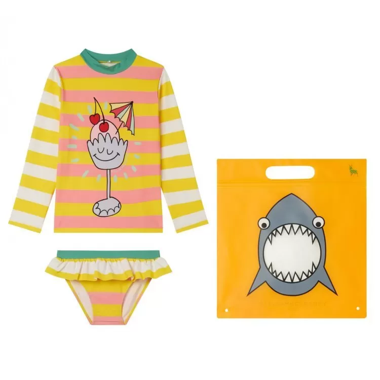 Cartoon Print Swim Set