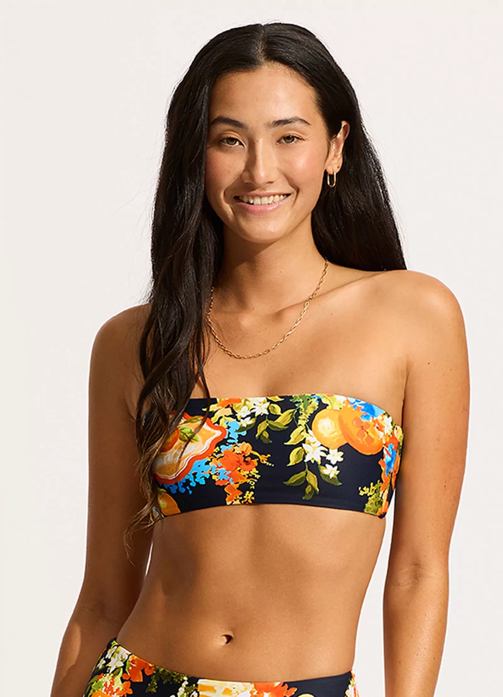 Ciao Bella Bandeau Bikini Top - True Navy