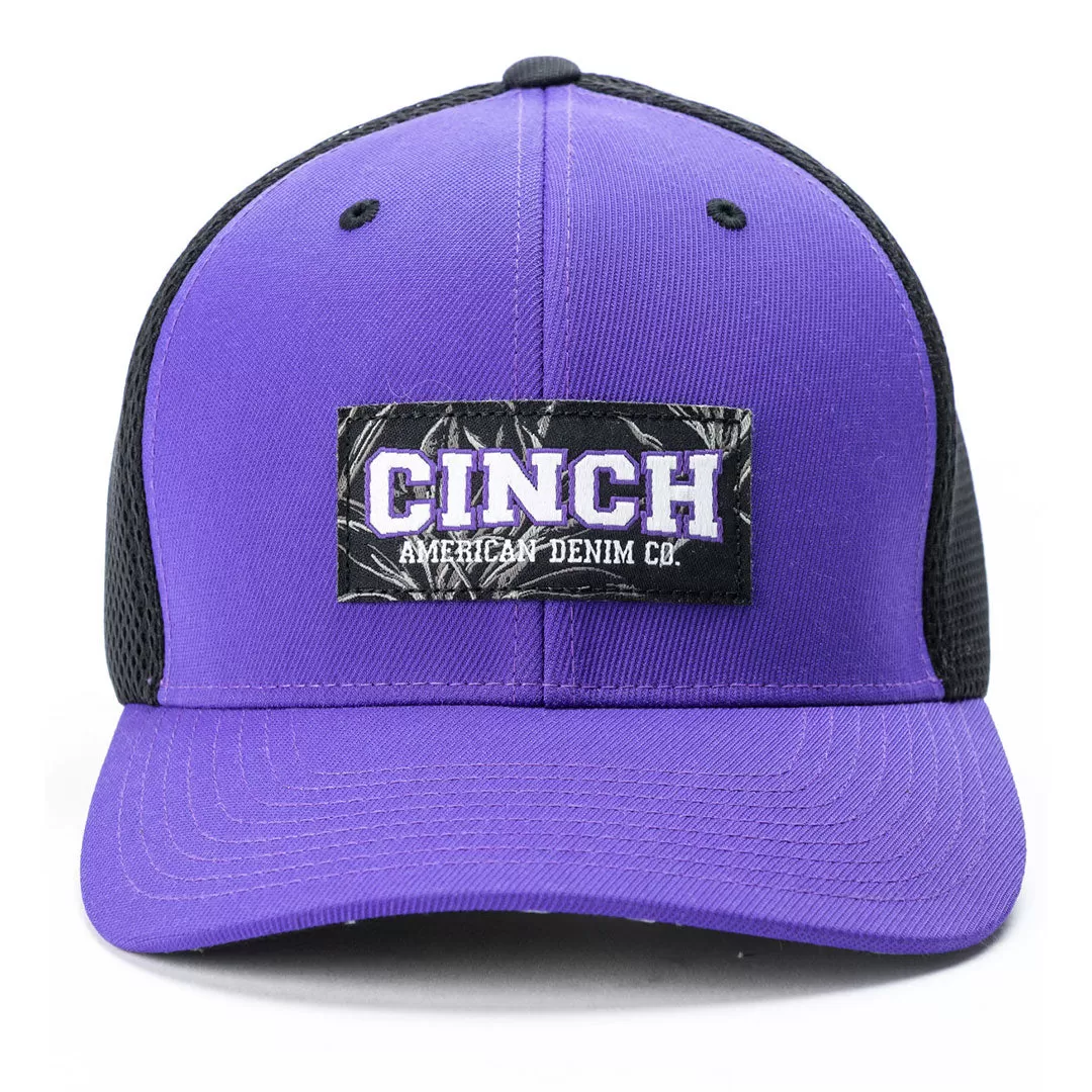 Cinch Purple FlexFit Trucker Cap