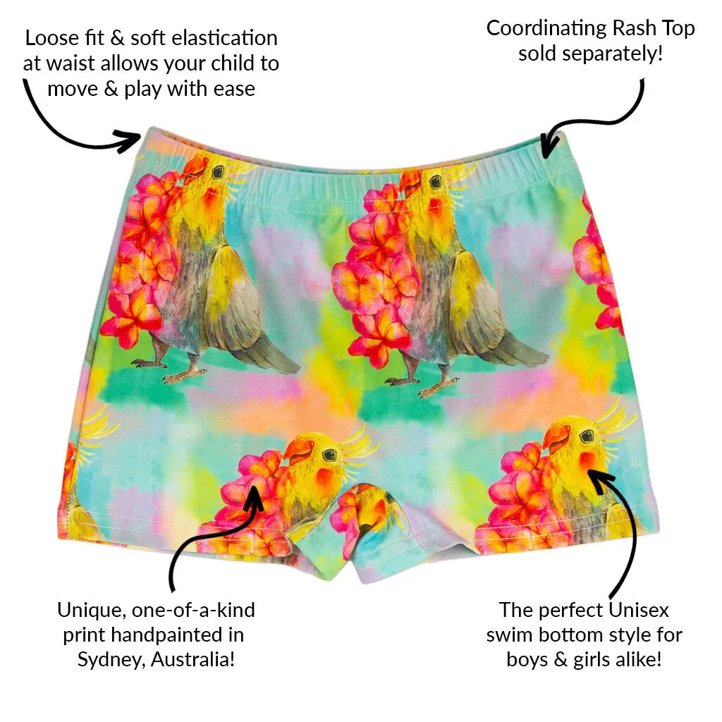 Cockatiel Swim Shorts