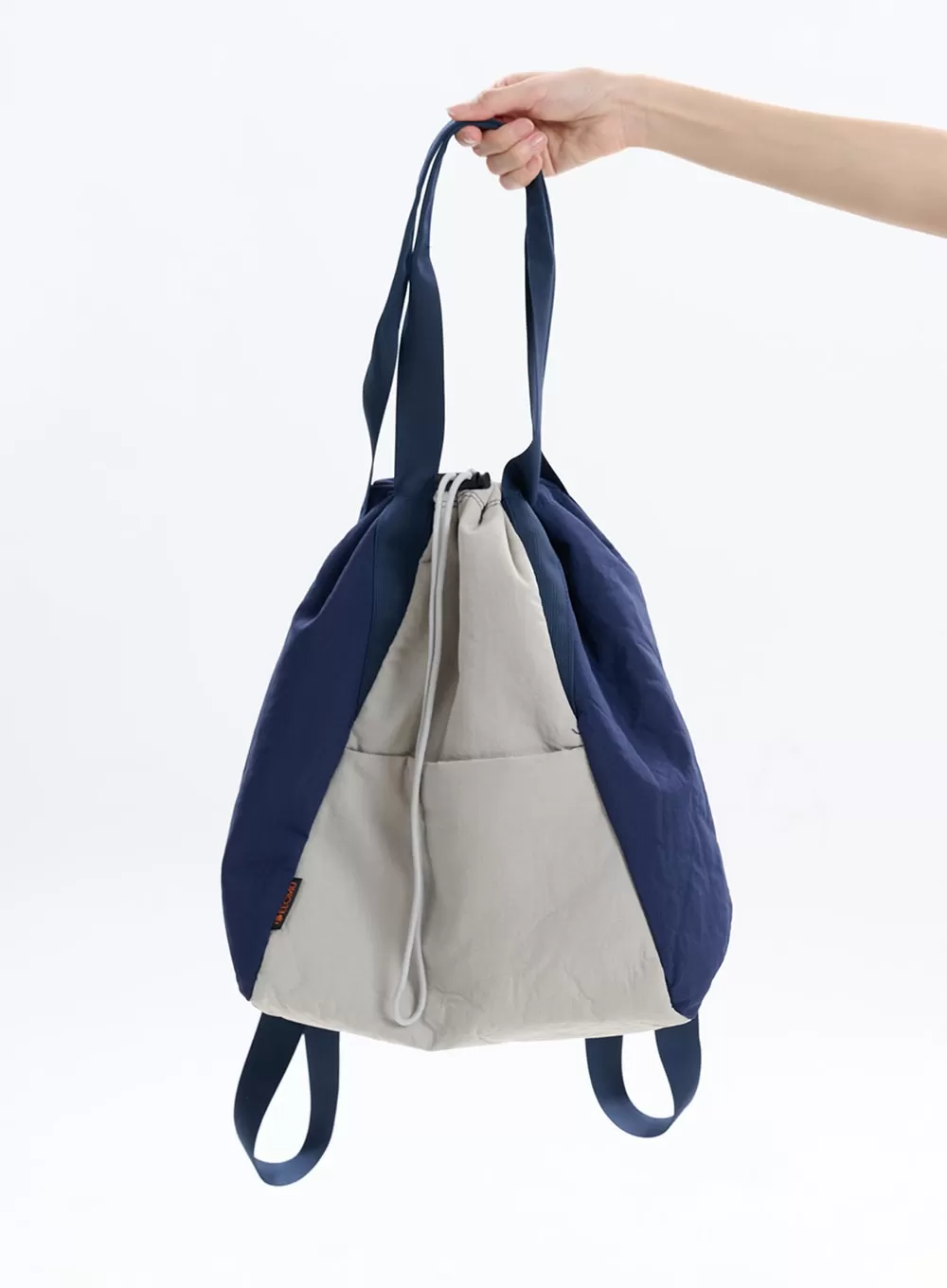 Contrasting Nylon Backpack IF413