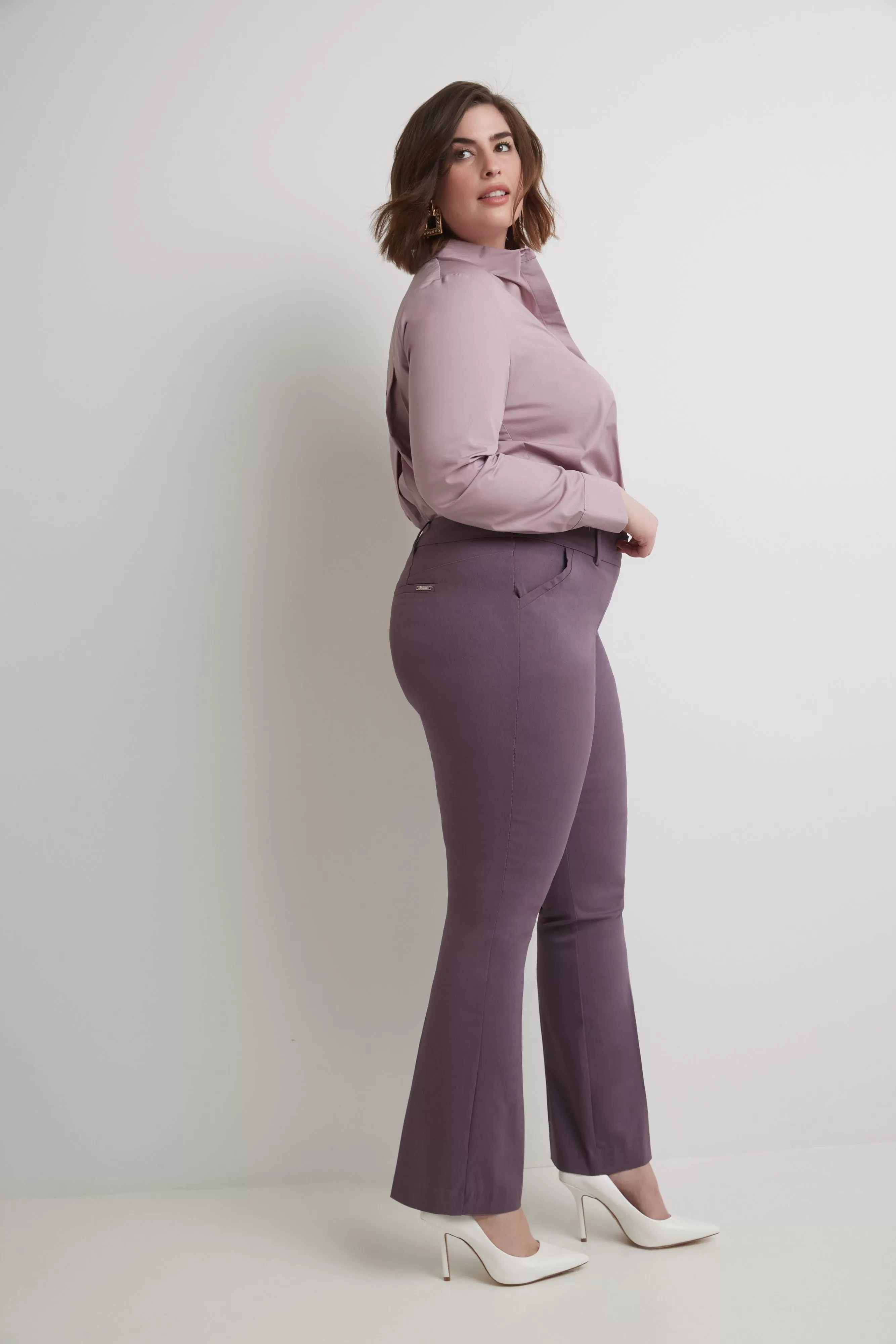 Curvy Pull-on Barely Bootcut Classic Pants