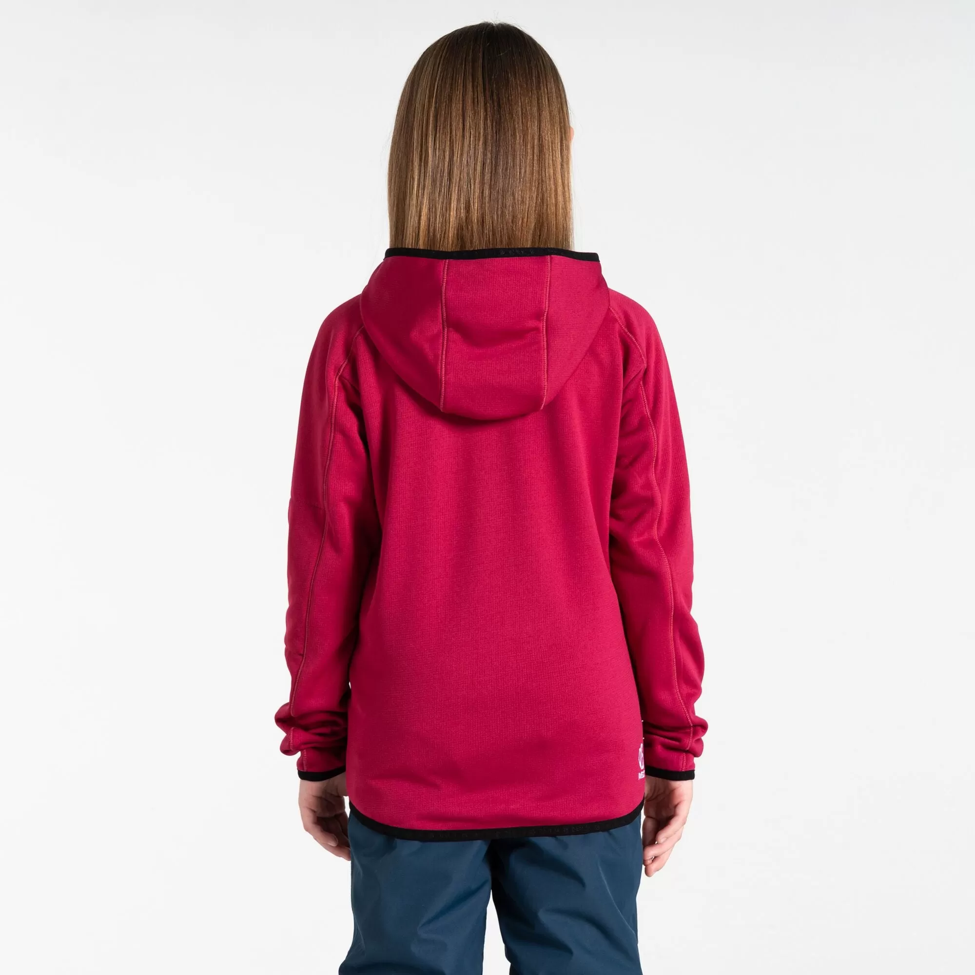 Dare 2B Kids Explore Full Zip Hooded Fleece (Berry Pink Marl)(Ages 3-16)