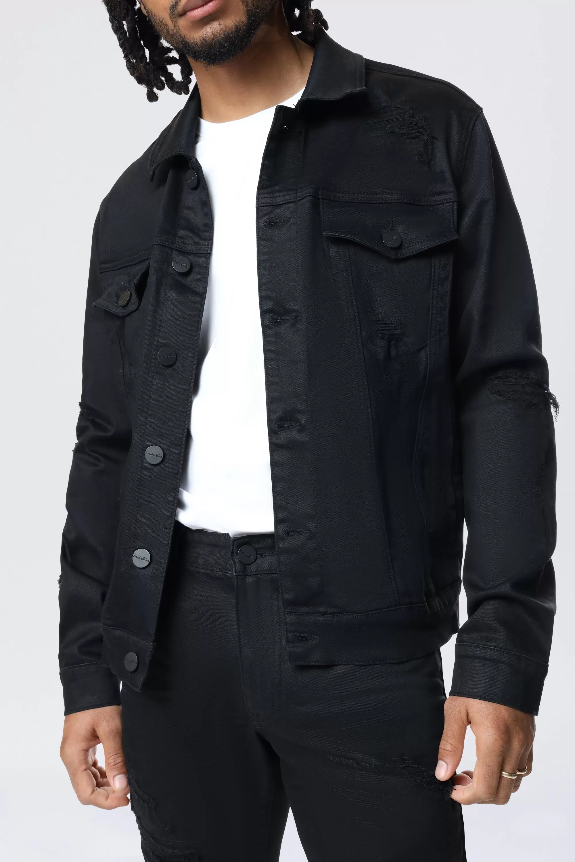 Denim Jacket - Jet Black