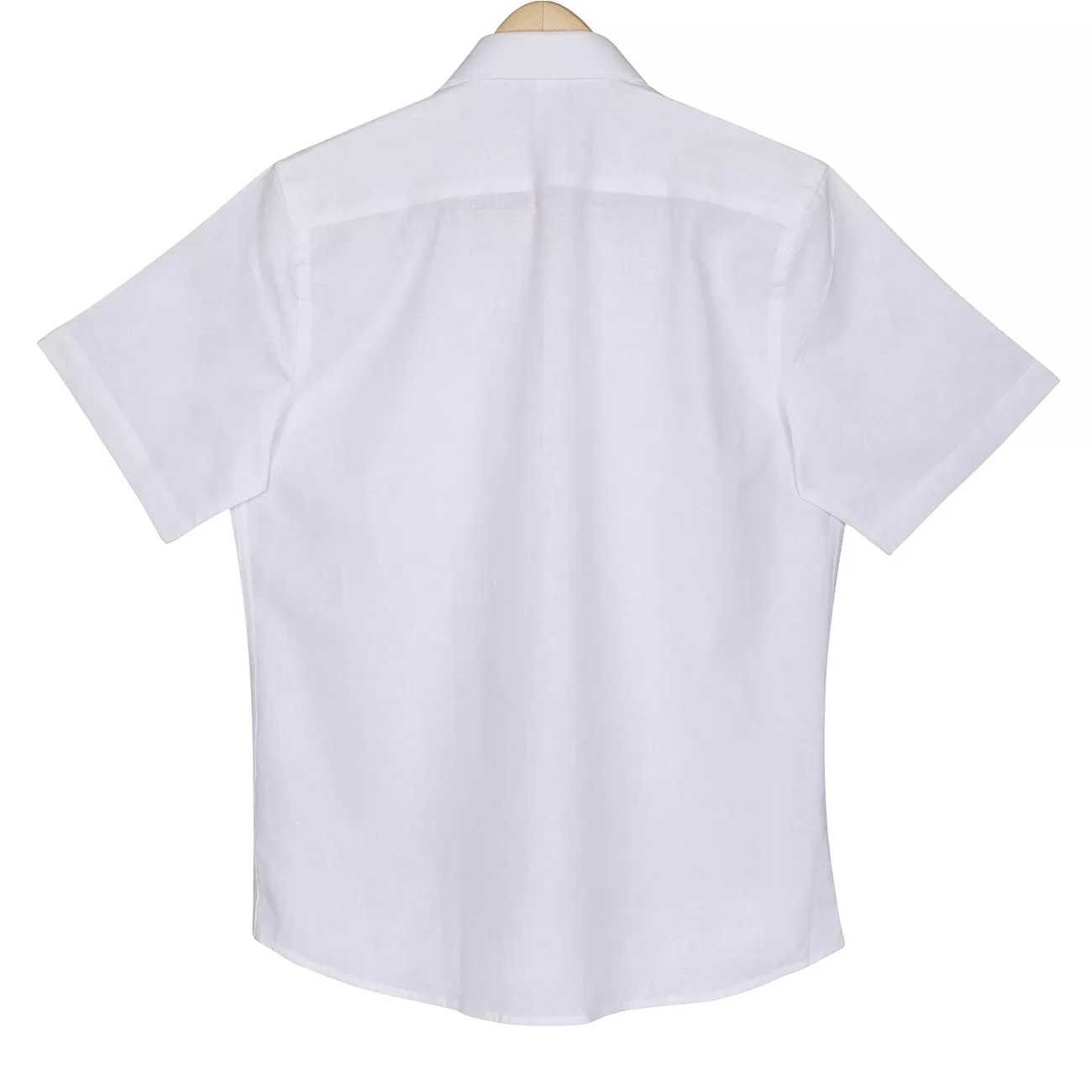 Dove White Cotton Linen Half Sleeve Shirt