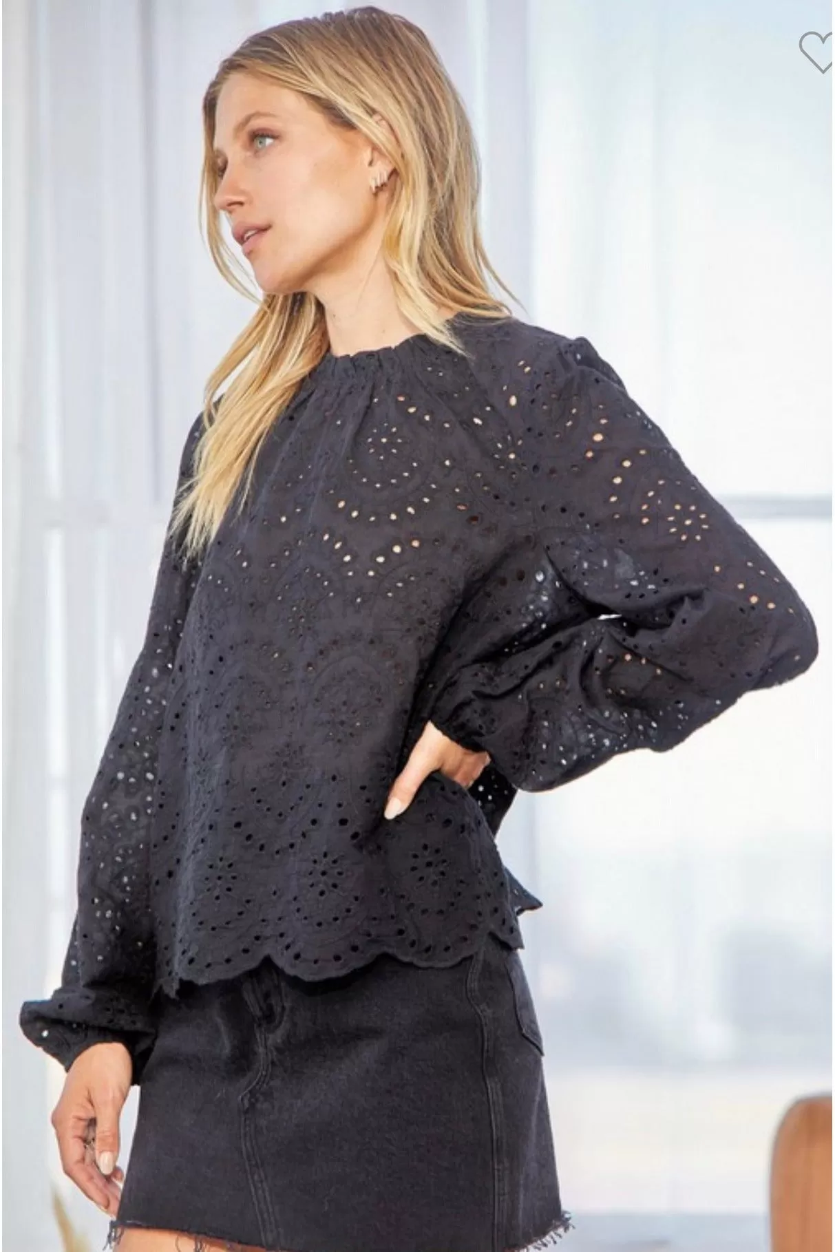 Eyelet Top