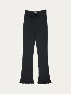 Flared Lenzing™ pants - Black Jet