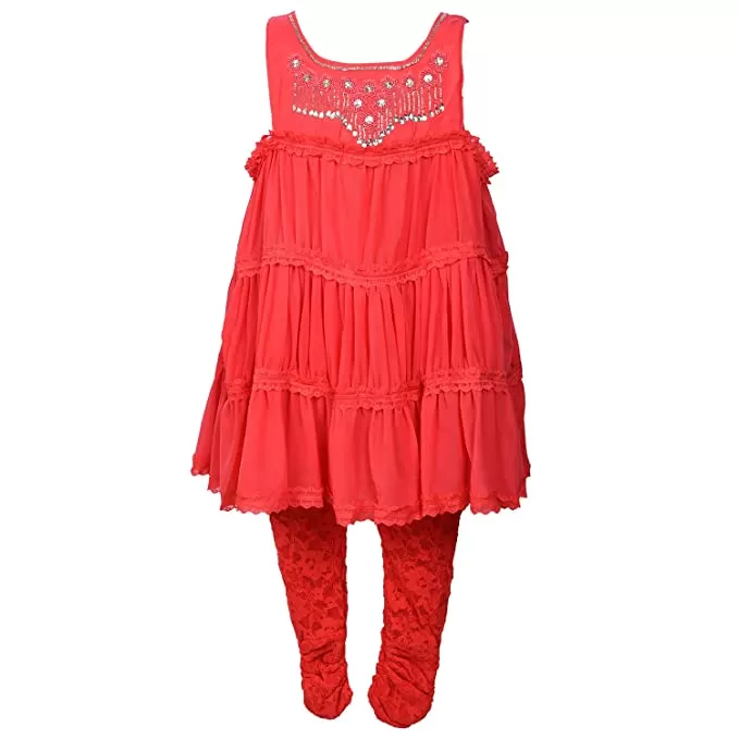 Girls Embellished Ethnic Dress