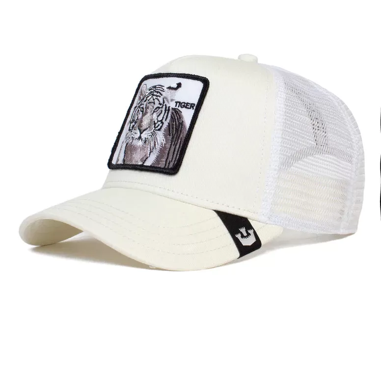 Goorin Bros The White Tiger Trucker Hat (White)