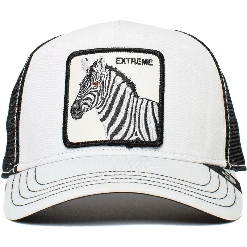 Goorin Bros Youth Sized Little Stripe Trucker Hat (White)