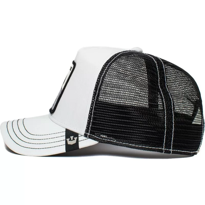 Goorin Bros Youth Sized Little Stripe Trucker Hat (White)