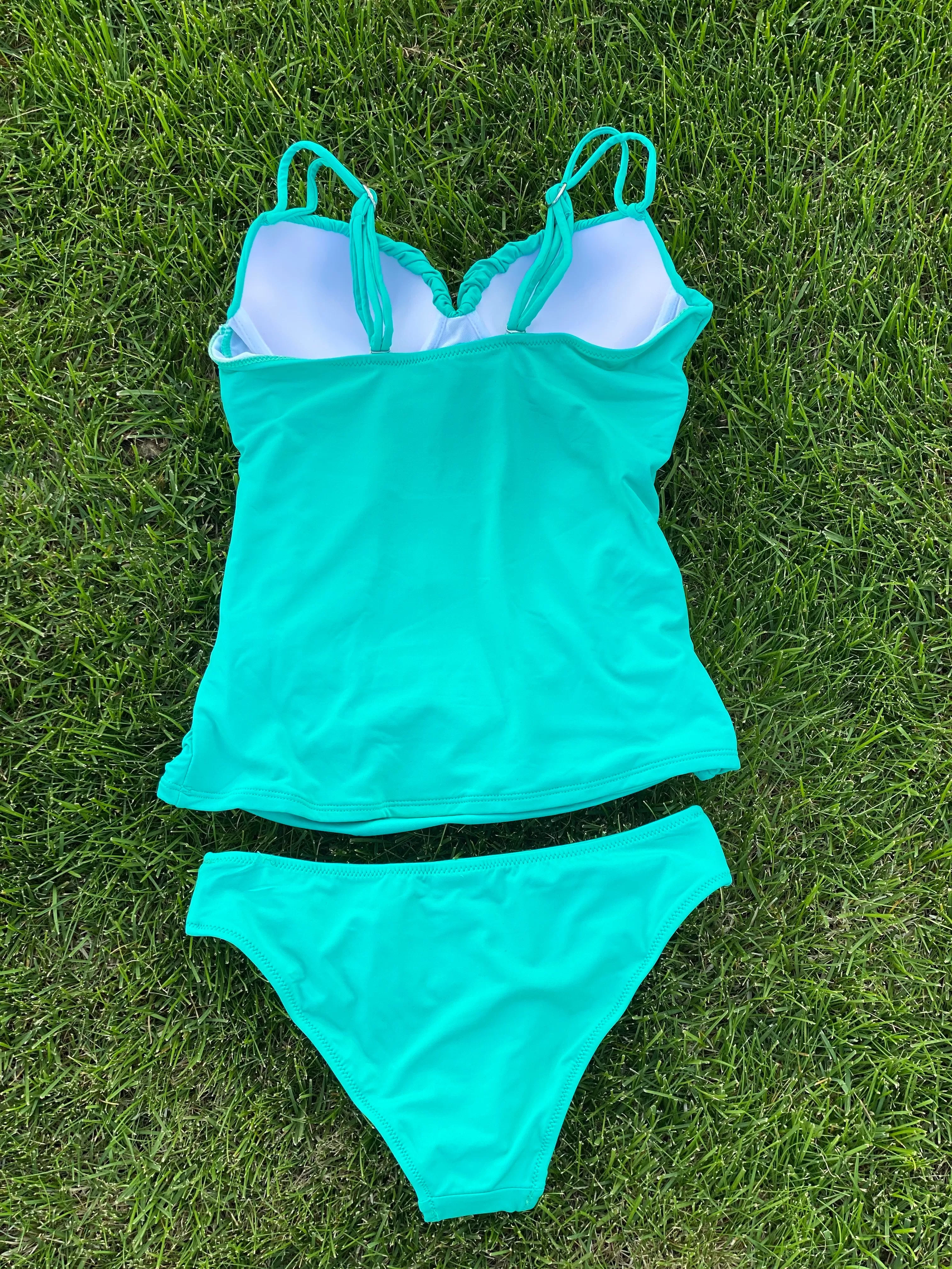 Green Ruched 2pc Set - M