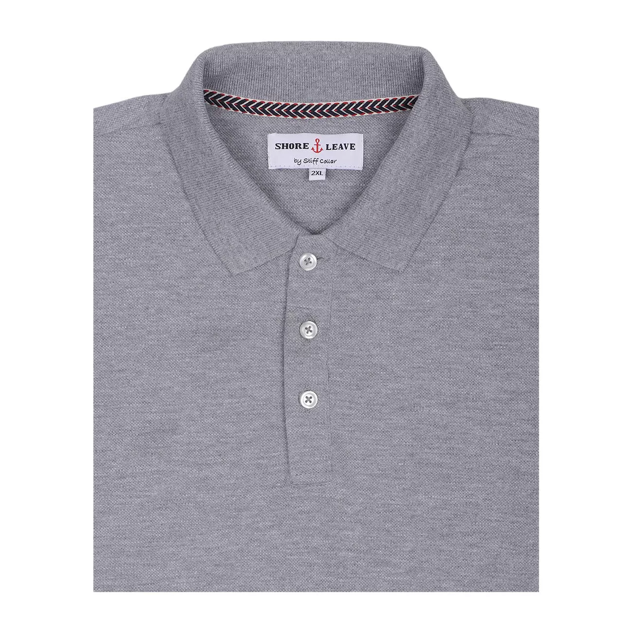 Harbor Grey Premium Cotton Polo T-Shirt