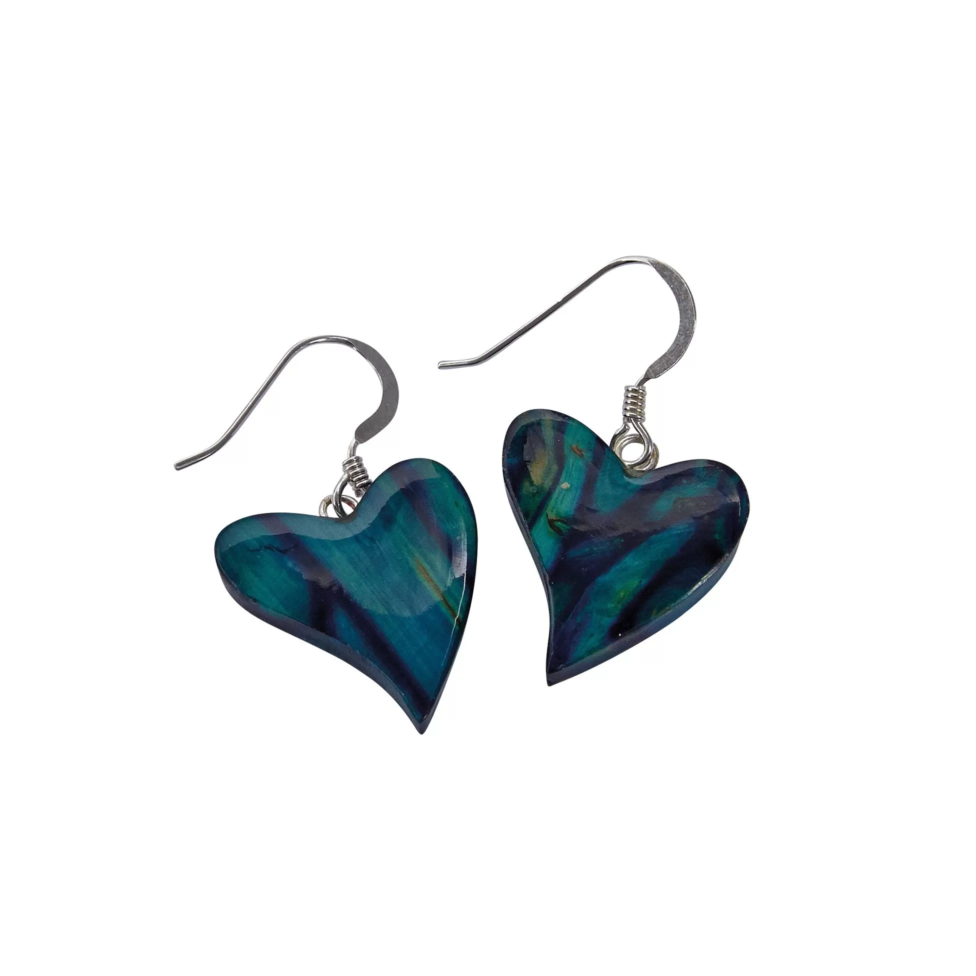 Heathergems Quirky Heart Heather Earrings (SE64)