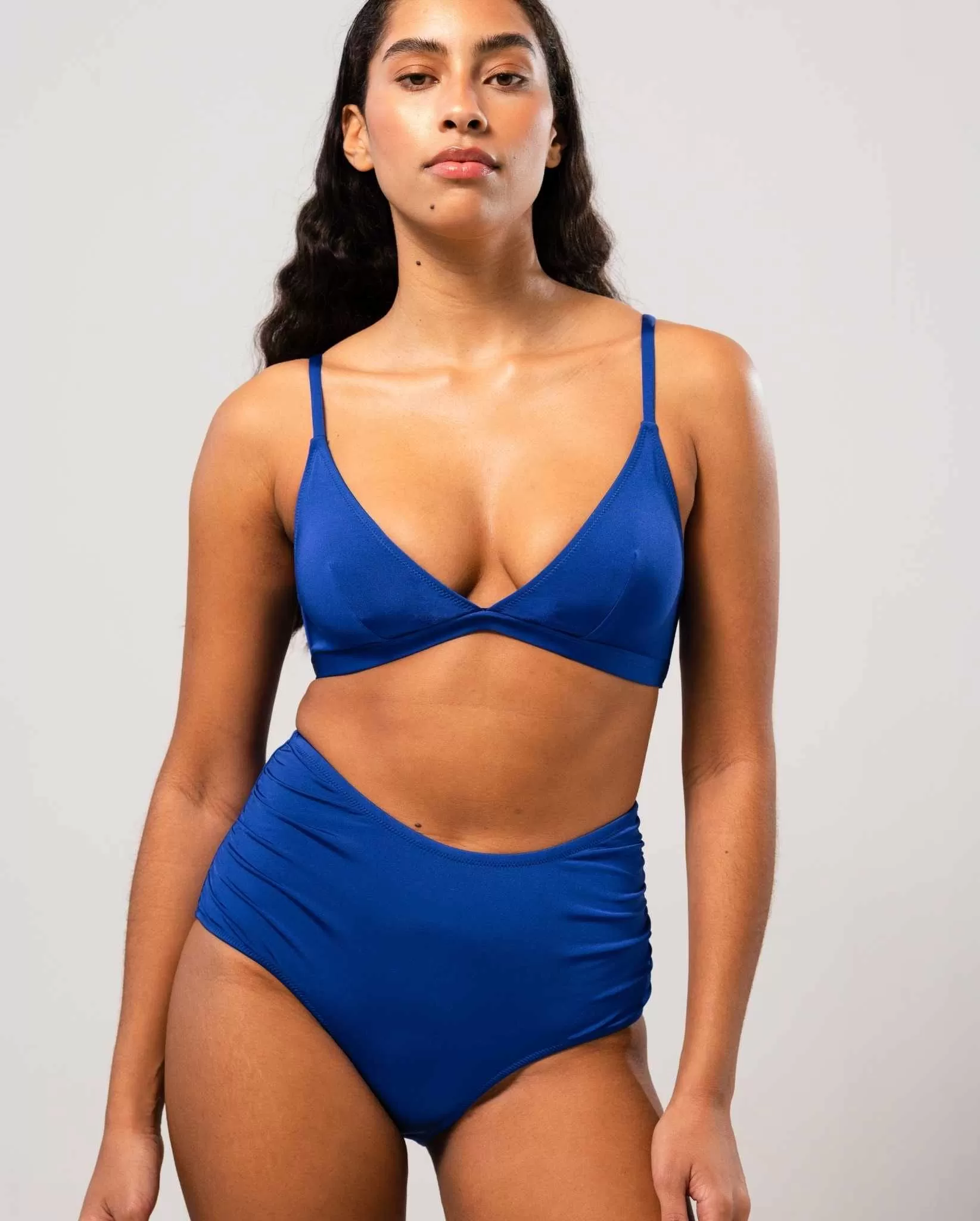 Highwaist Bikini Briefs Cobalt Blue