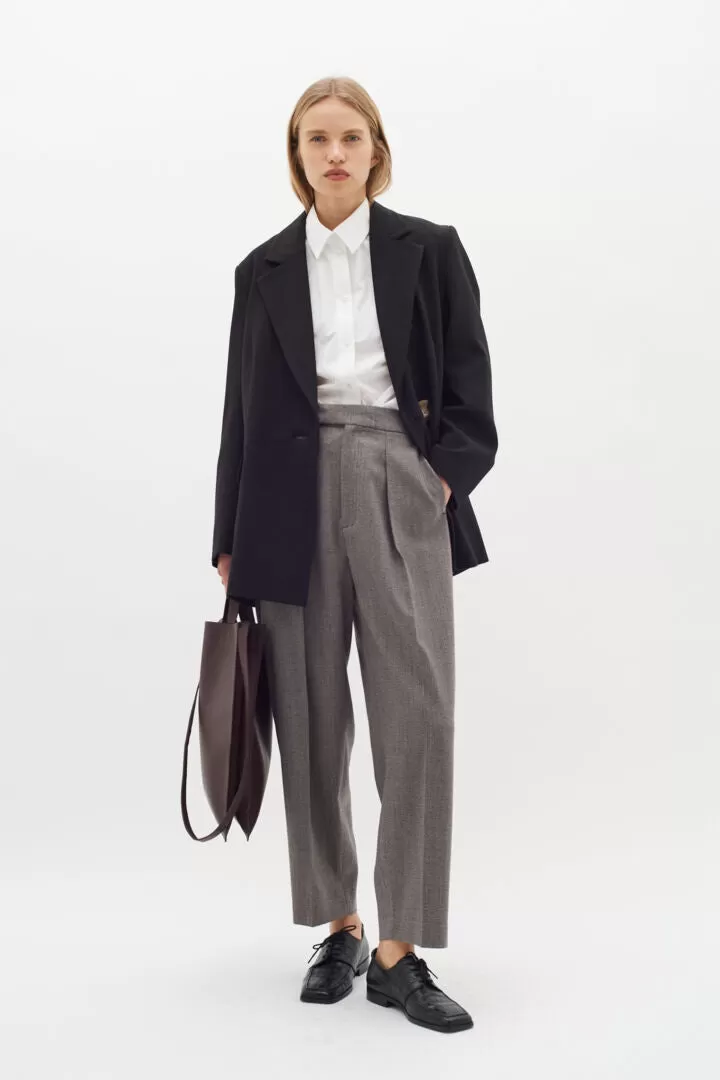 Inwear Kahla Pleated Pant in Brown Puce