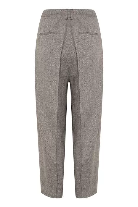 Inwear Kahla Pleated Pant in Brown Puce