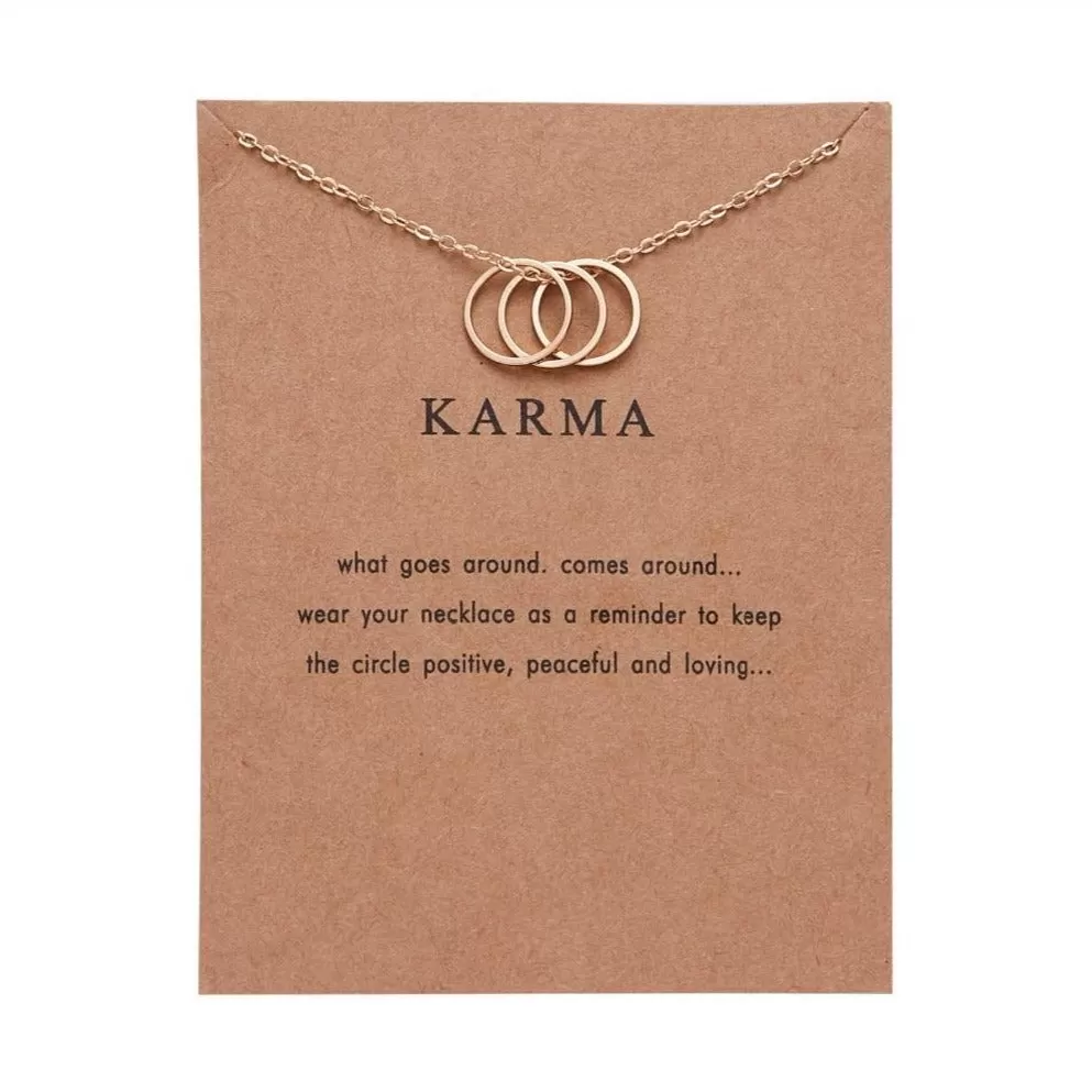 Karma Pendant - Gold