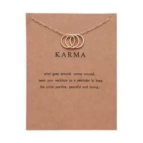 Karma Pendant - Gold