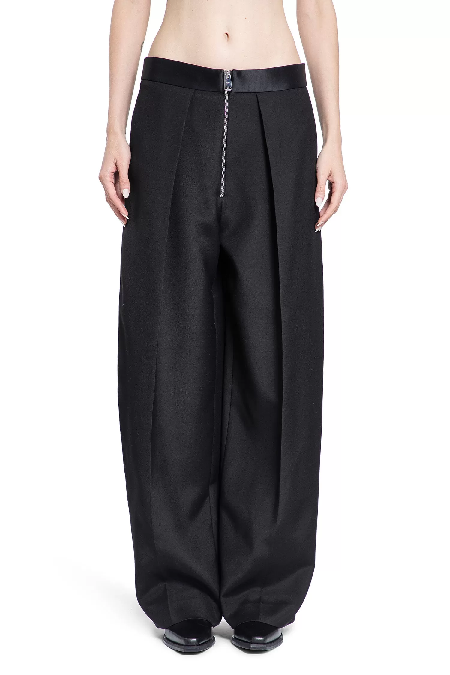 KHAITE WOMAN BLACK TROUSERS