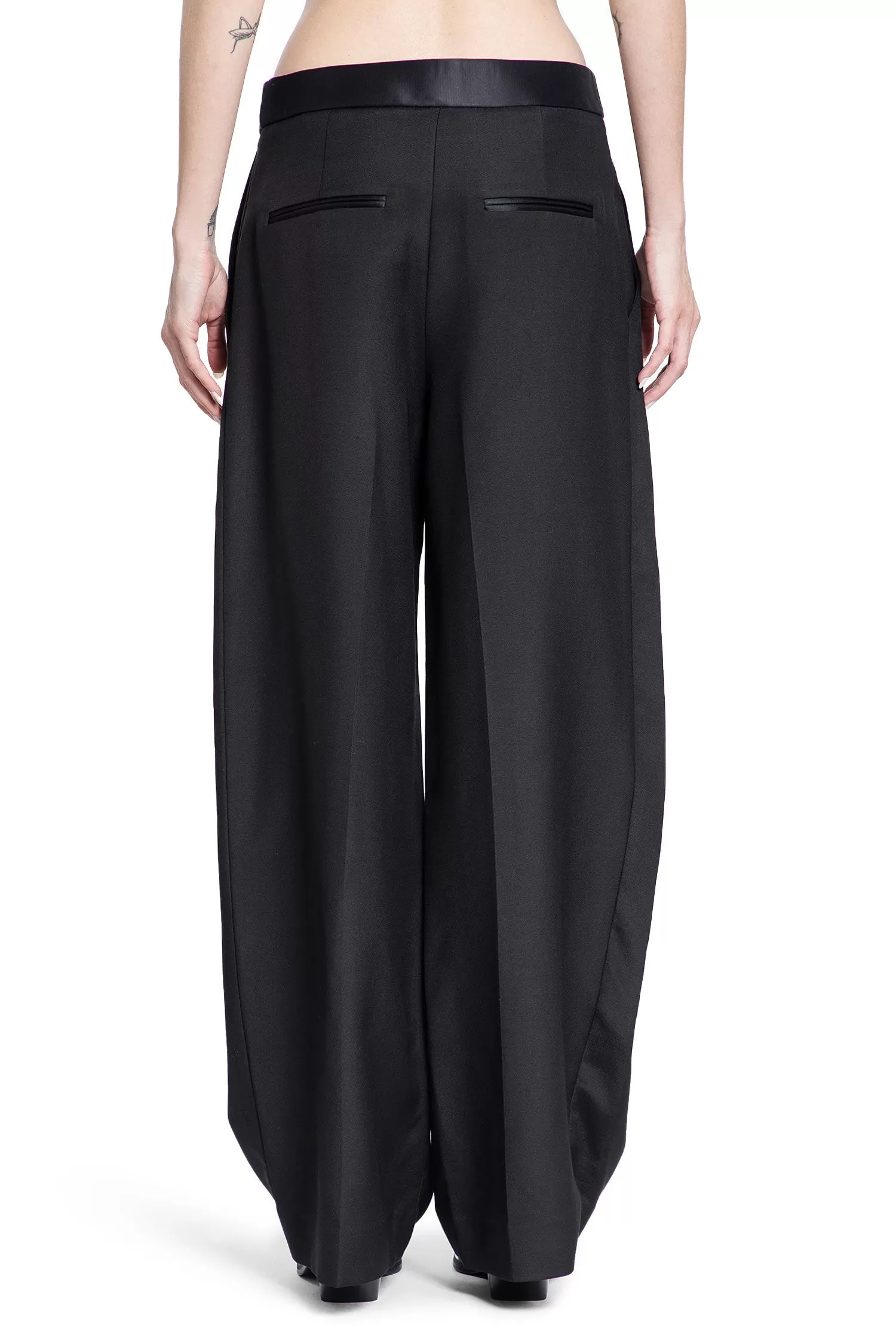 KHAITE WOMAN BLACK TROUSERS