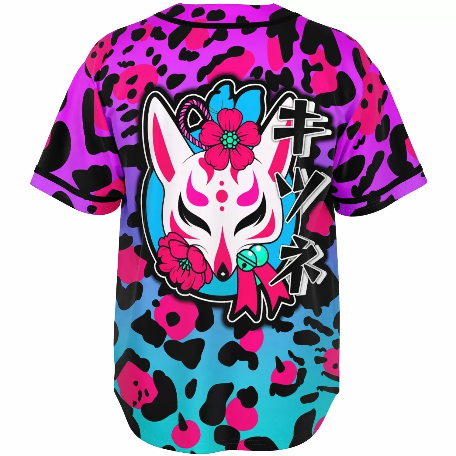 Kitsune Purple Leopard Women Jersey