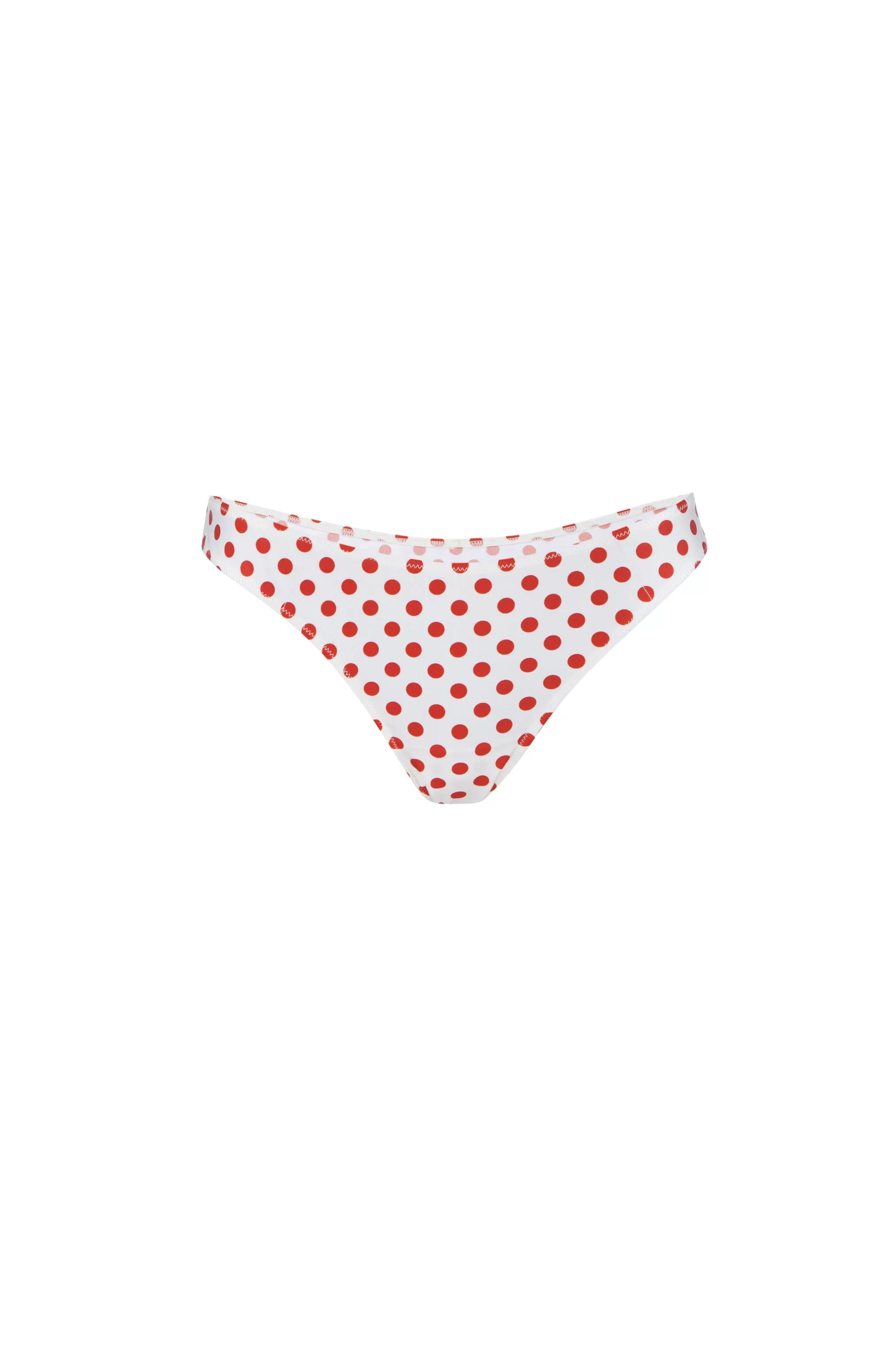 LUZ BIKINI BOTTOM - WHITE POLKA DOT