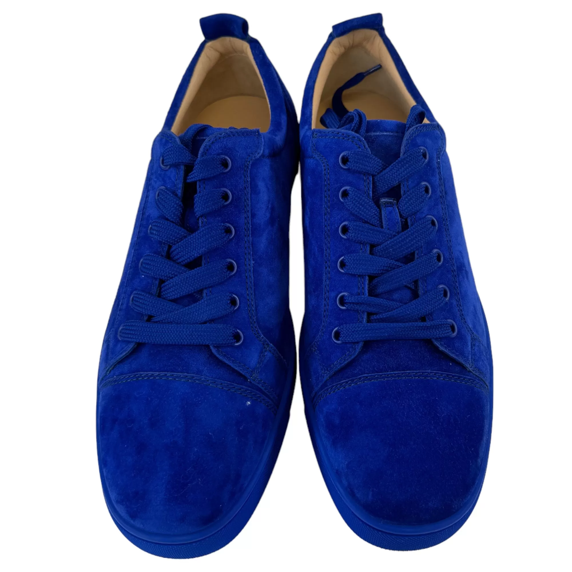 Men's Junior Suede Low Trainers Blue Size EU 43.5 / UK 9.5