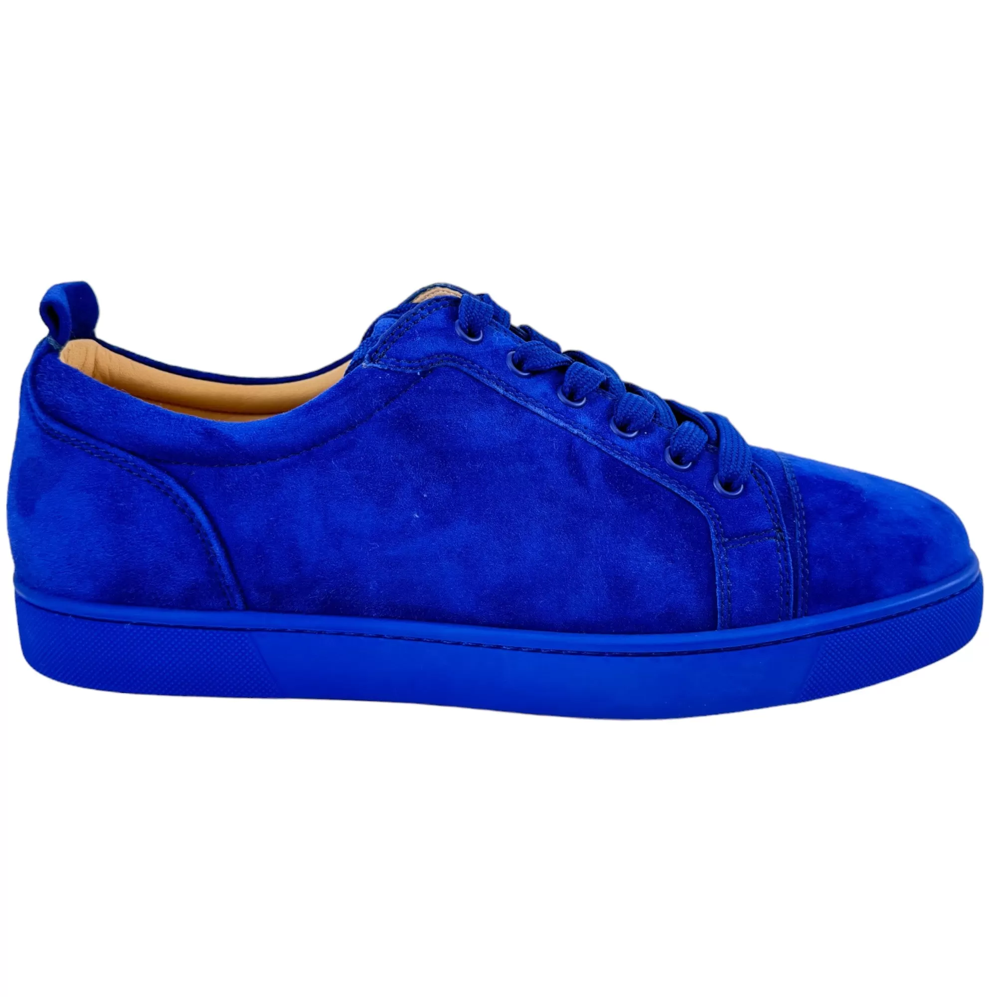 Men's Junior Suede Low Trainers Blue Size EU 43.5 / UK 9.5