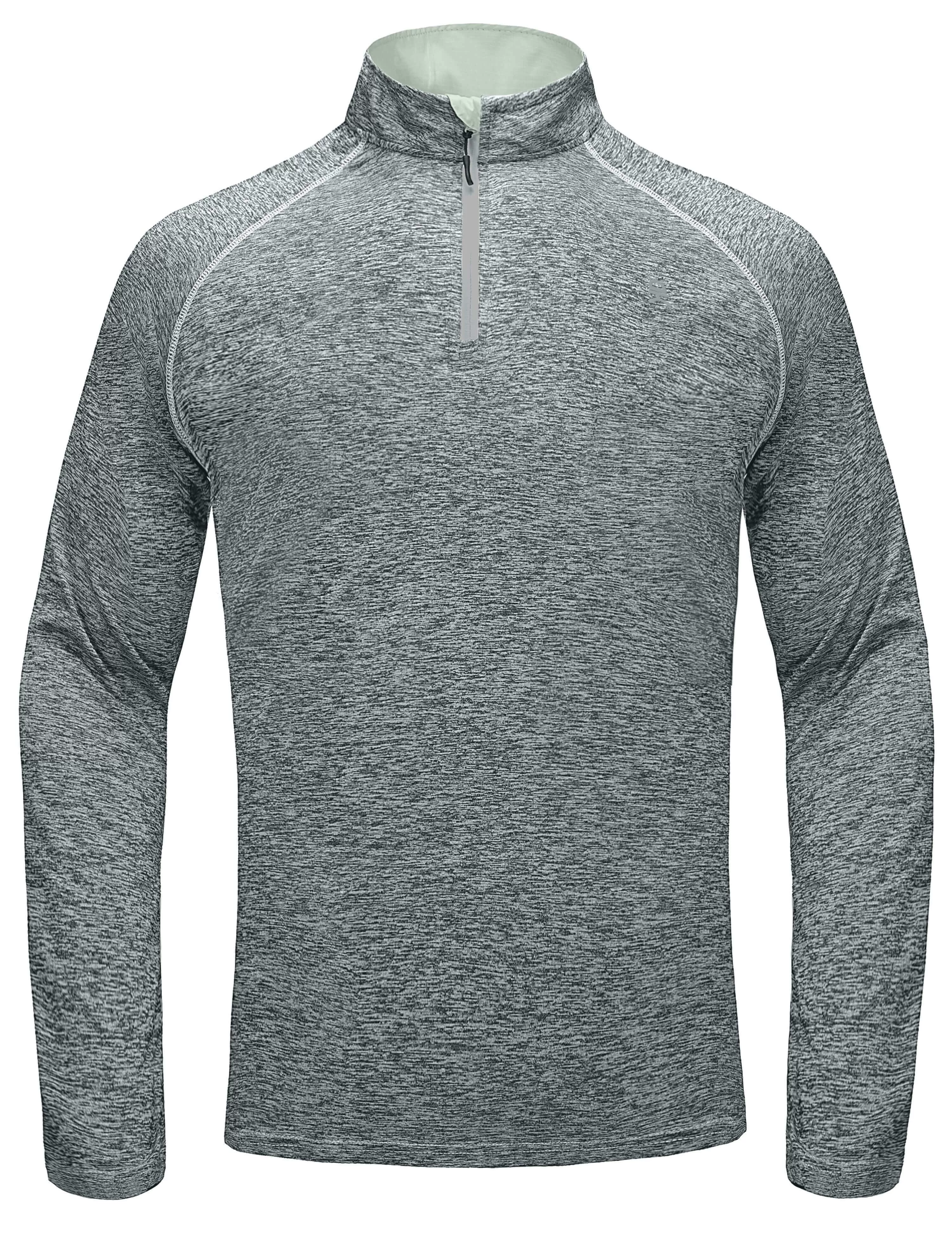 Men's Long Sleeve Quick Dry Lightweight Running Golf T-Shirt Top