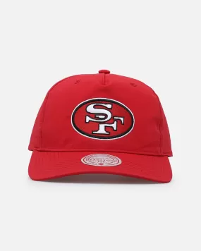 Mitchell & Ness San Francisco 49ers Retro Matte Nylon Origins Snapback Red