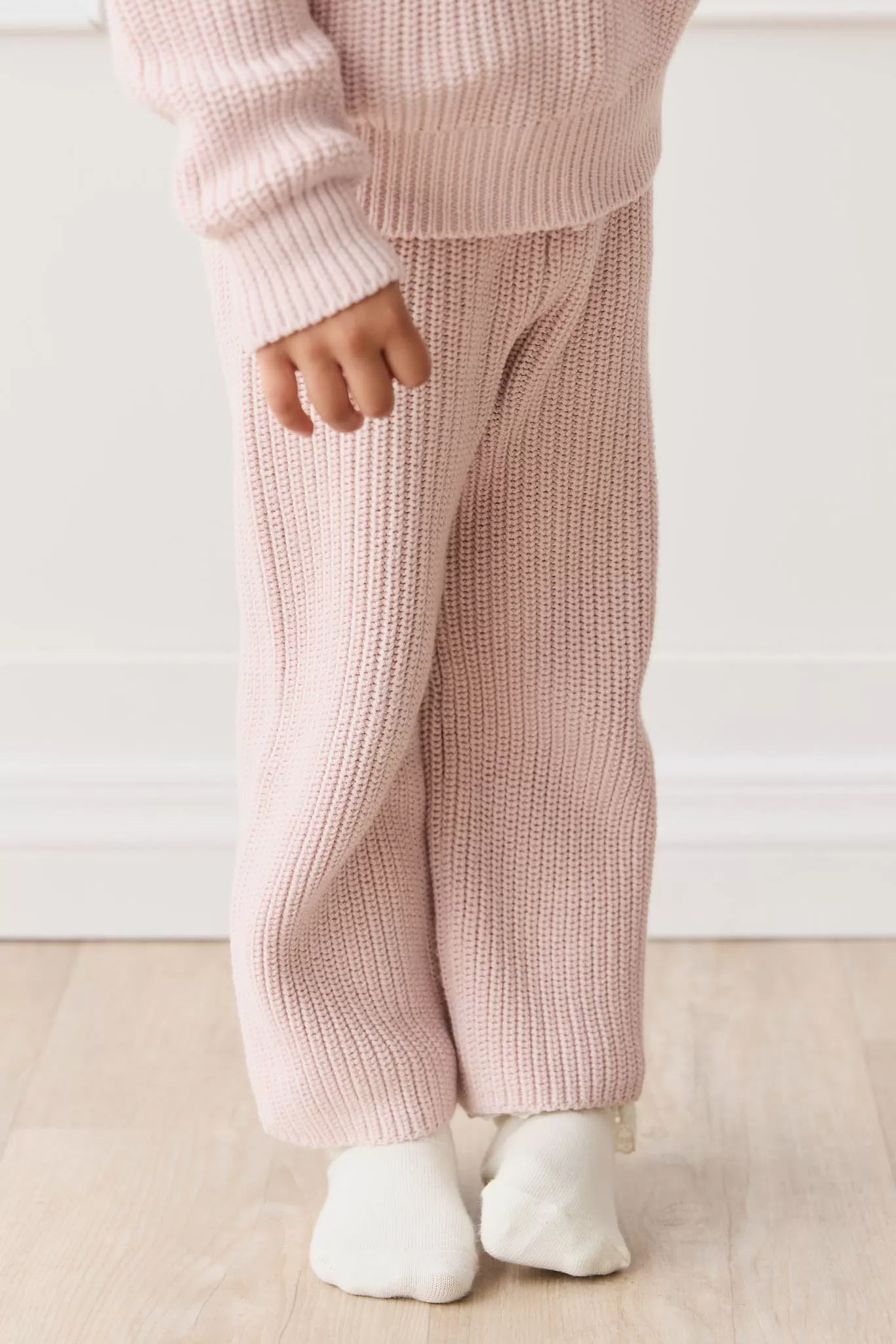 Morgan Knitted Pant - Pastel Marle