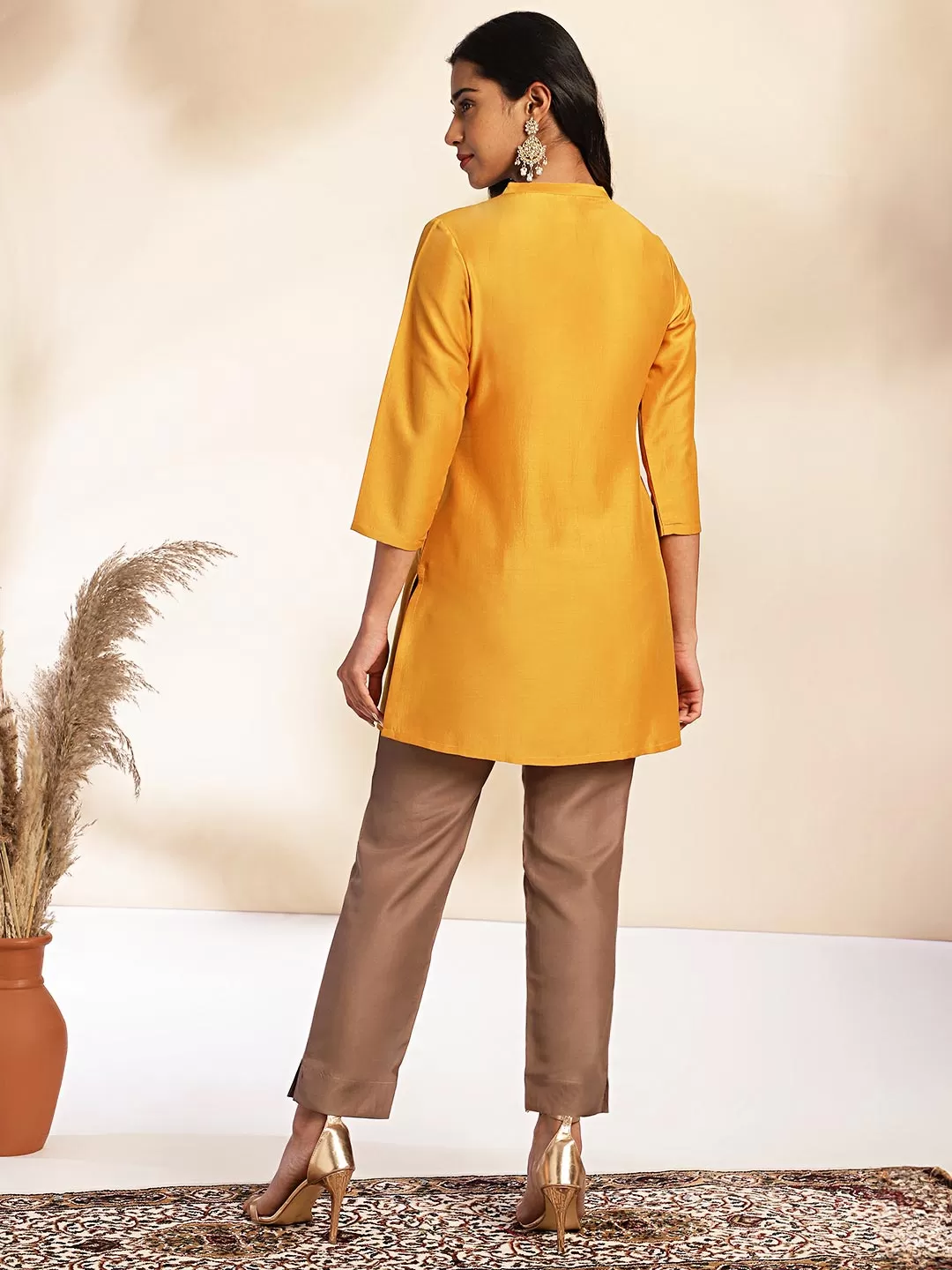 Mustard Chinnon Solid Co ord Set