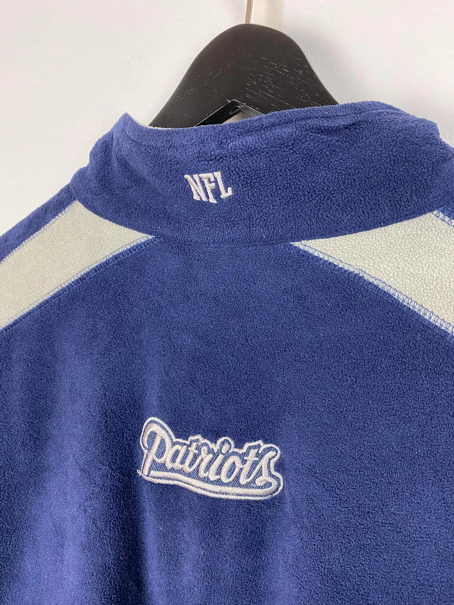 NFL Team Apparel Patriots Fleece Quarter-Zip (XL)