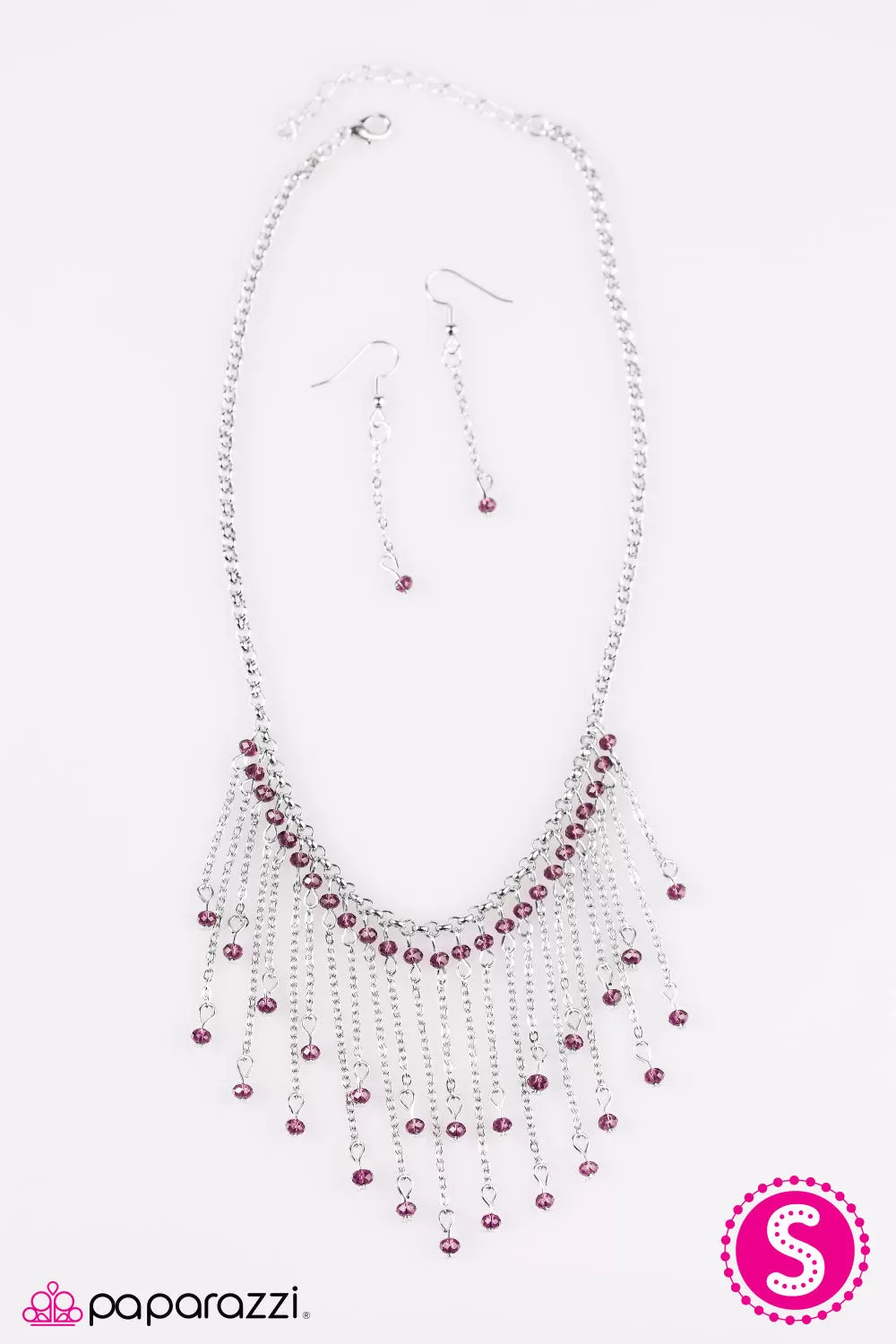 Paparazzi Accessories  - Who Needs Fireworks? #N82 Box 1 - Purple Necklace