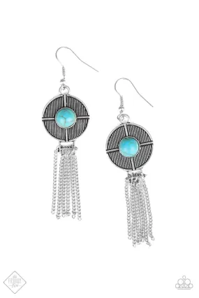 Paparazzi Desert Voyage - Blue Earrings