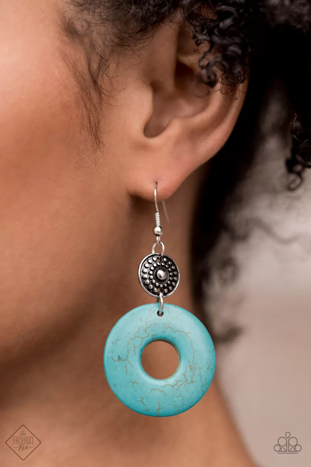 Paparazzi Earthy Epicenter - Blue Earrings