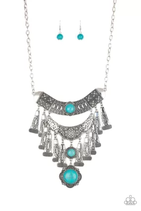 Paparazzi Sahara Royal - Blue Necklace