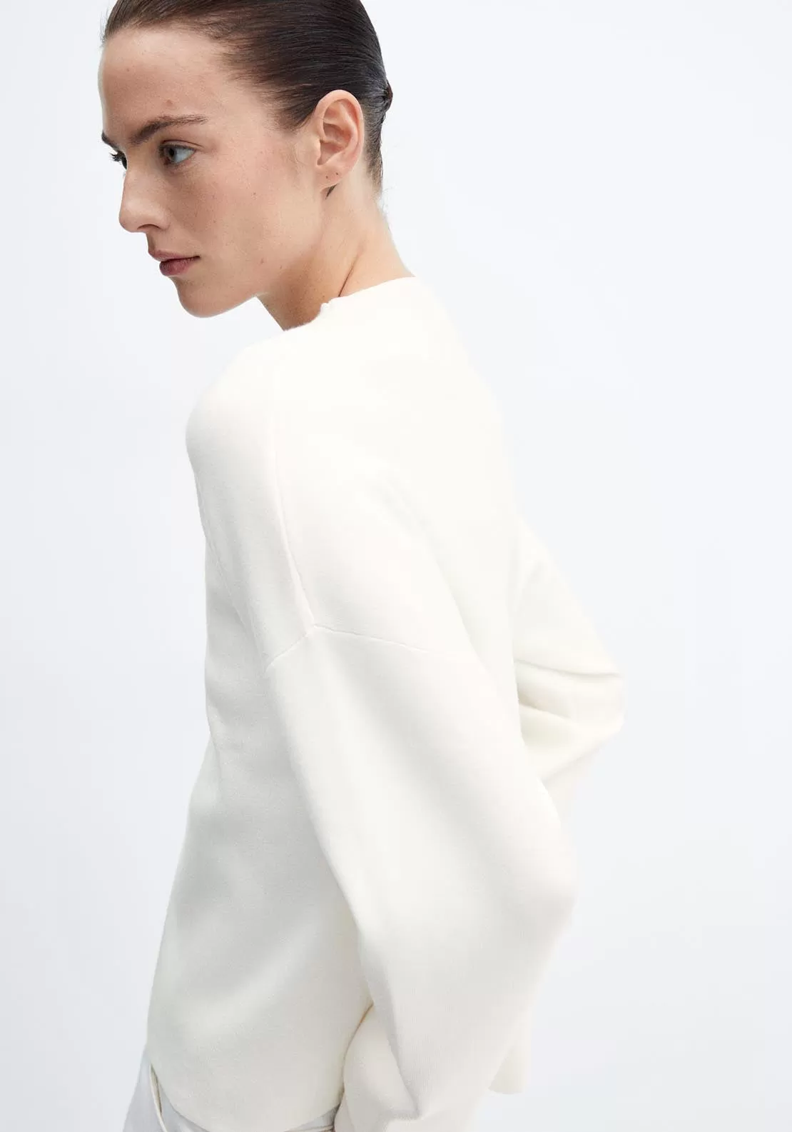 Perkins neck knitted sweater