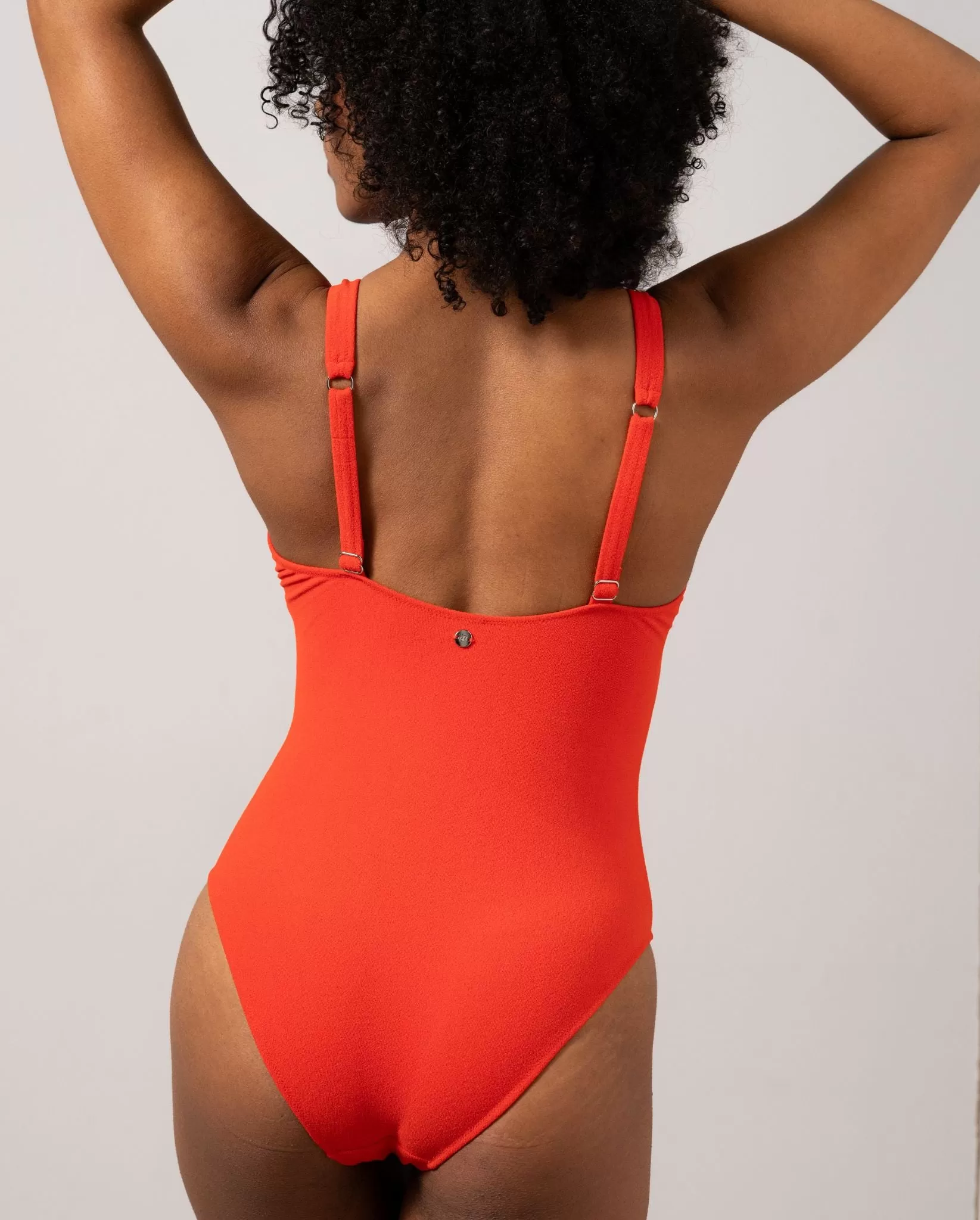 Plunge Swimsuit Papaya