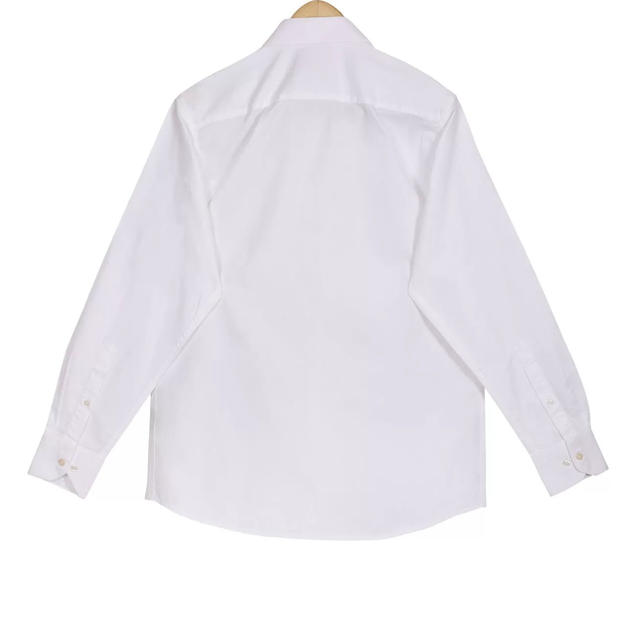 Premium White Herringbone Giza Cotton Regular Fit Shirt